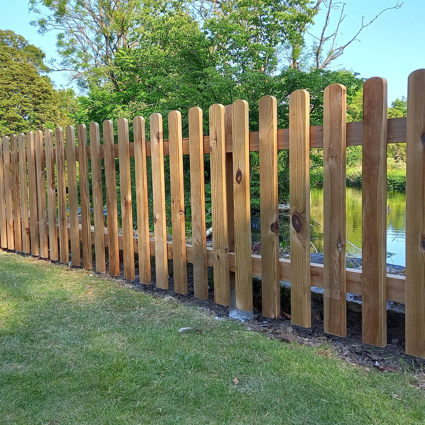 Pressure Treated Panel with Rounded Tops
