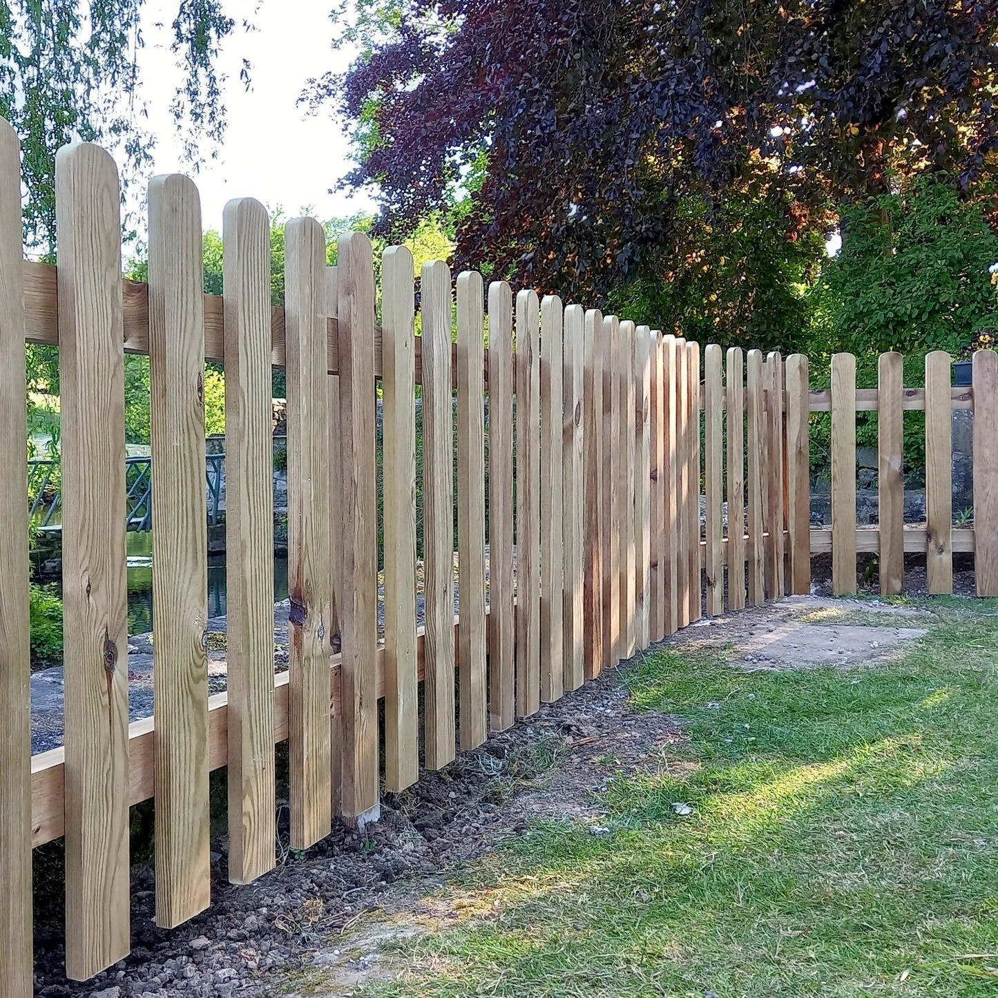 Pressure Treated Panel with Rounded Tops