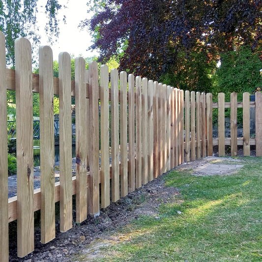 Pressure Treated Panel with Rounded Tops