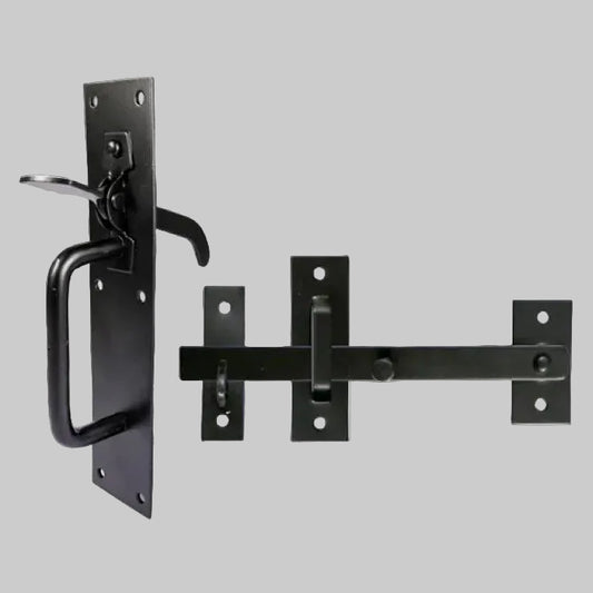 Suffolk Latch - Medium Duty - Black 205 X 45Mm