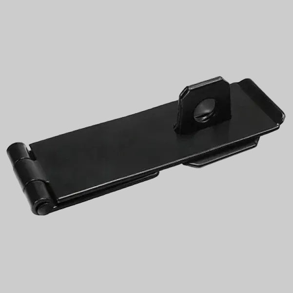 Safety Pattern Hasp & Staple - Black 6in
