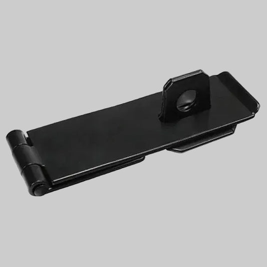 Safety Pattern Hasp & Staple - Black 6in