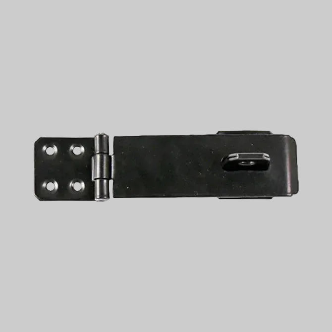 Safety Pattern Hasp & Staple - Black 6in