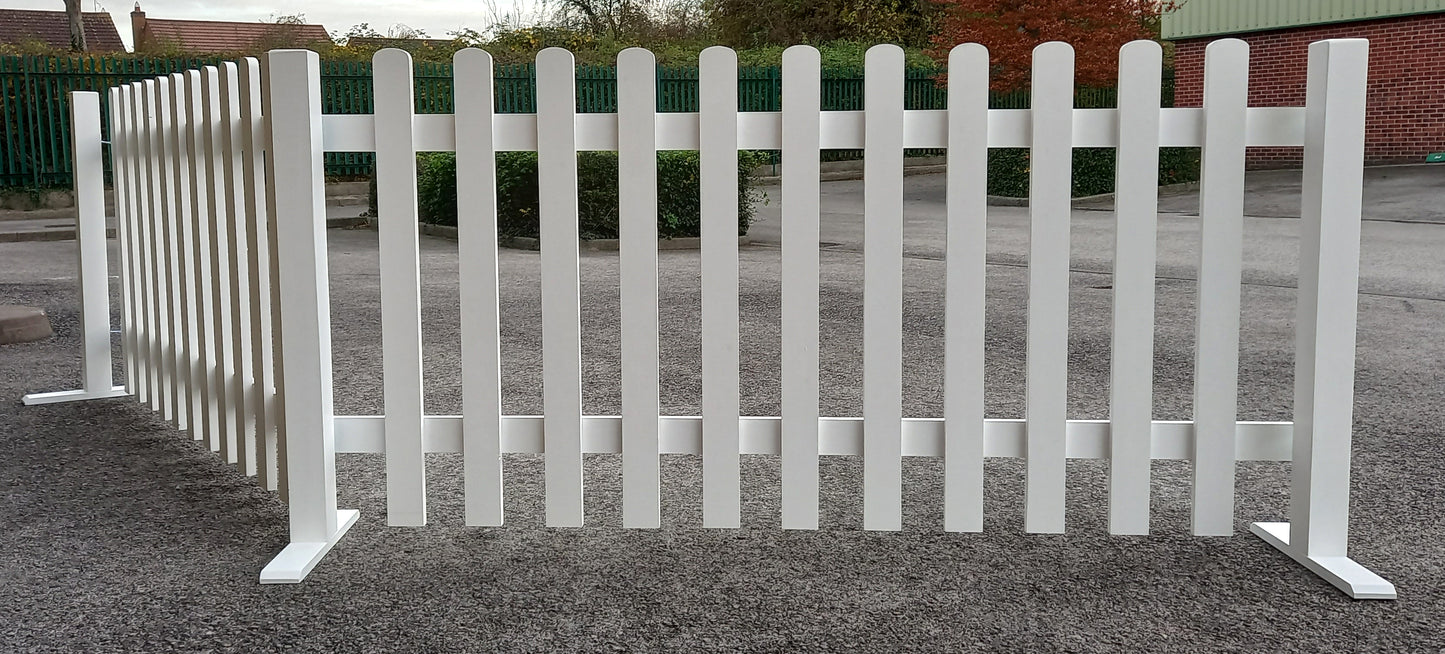 Freestanding Event Picket Fencing - Quick Fix System - Available in White or Natural finishes