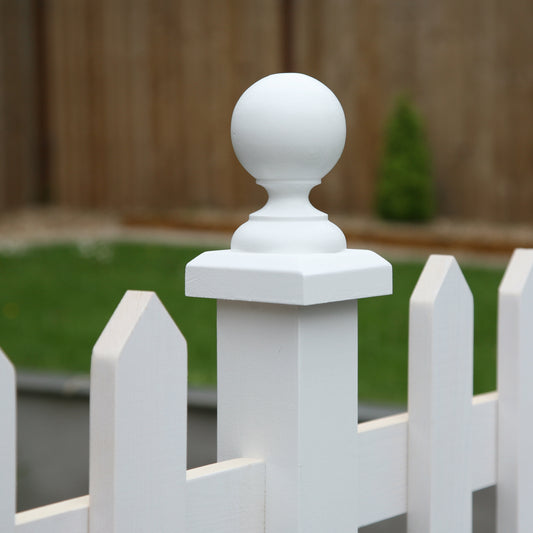 Caps & Finials -  Ball & Plinth deep base for 70x70 posts