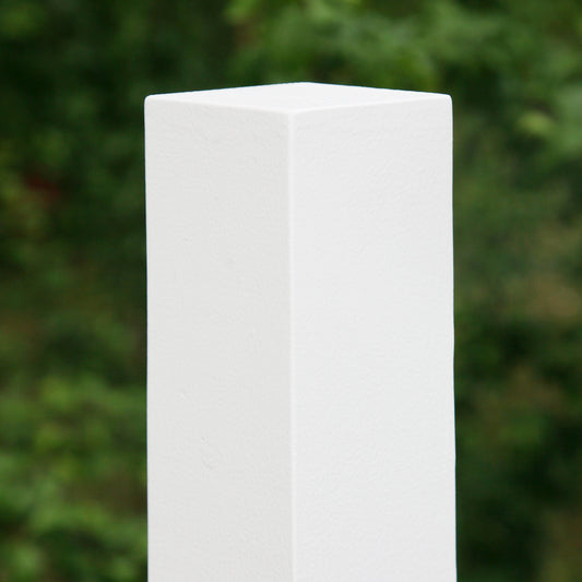 Fence Post 70 x 70mm Flat Top Finished White