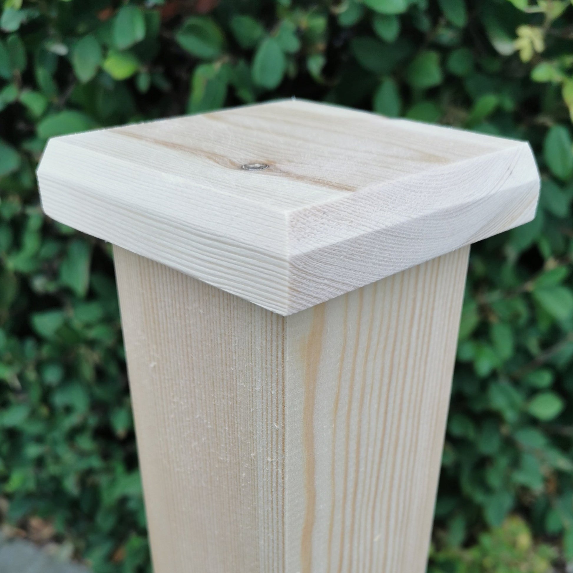 Natural Post Cap on a 70 x 70mm post