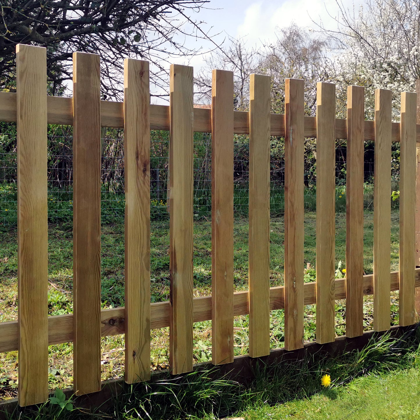 Pressure Treated with Flat Tops