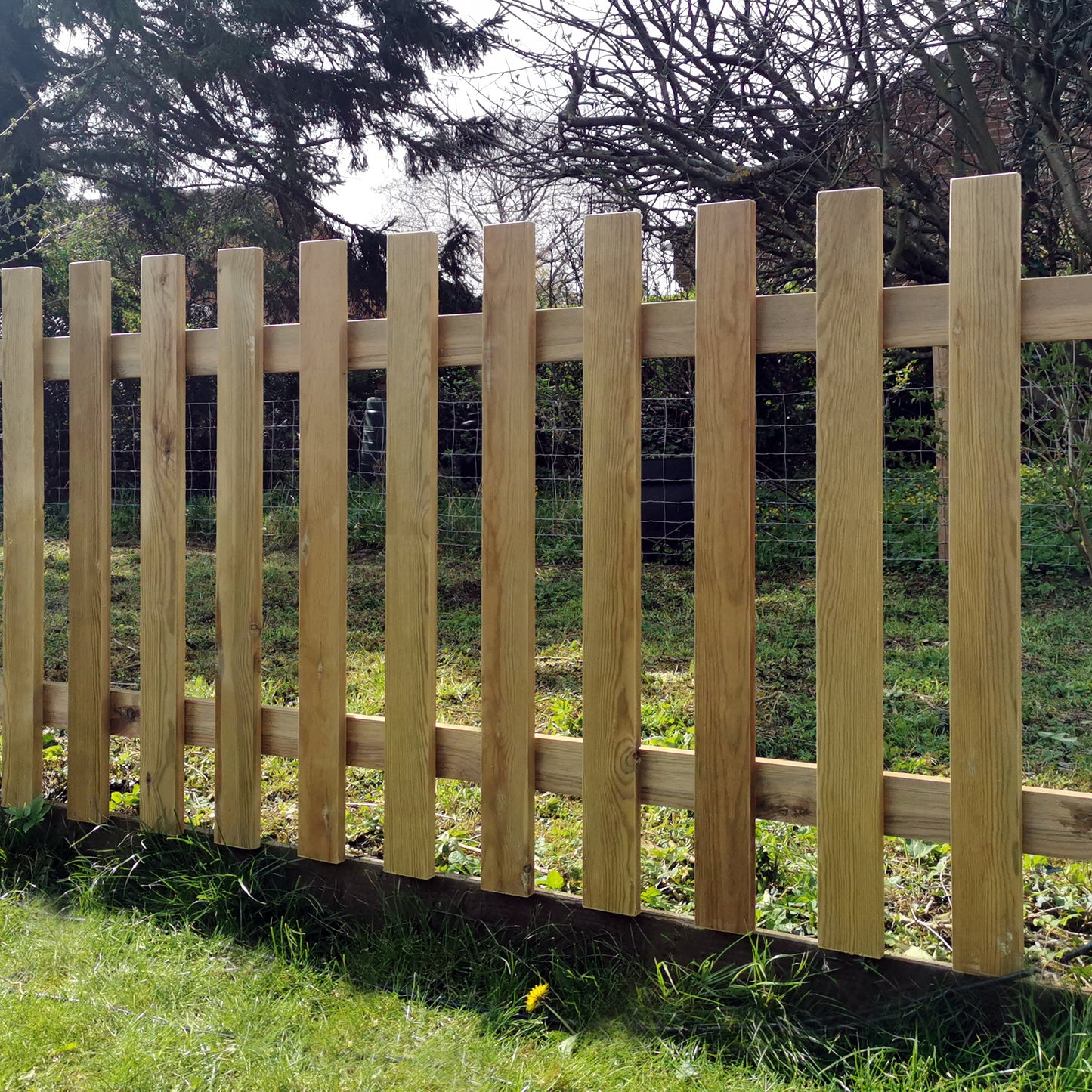 Pressure Treated with Flat Tops