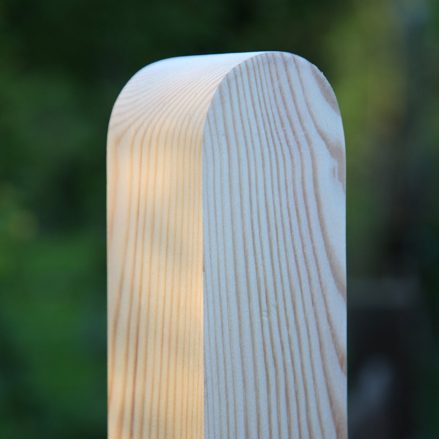 Fence Post 70 x 70mm Round Top Finished White