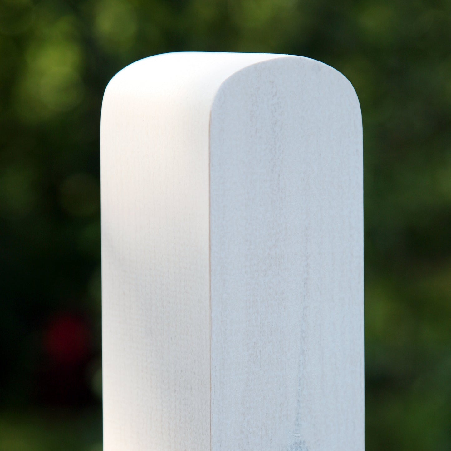Fence Post 70 x 70mm Rounded (to match pale) Top Finished White